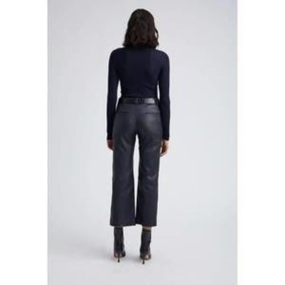 NEW SPRWMN cropped baggy lowrise trousers in navy - Picture 1 of 3
